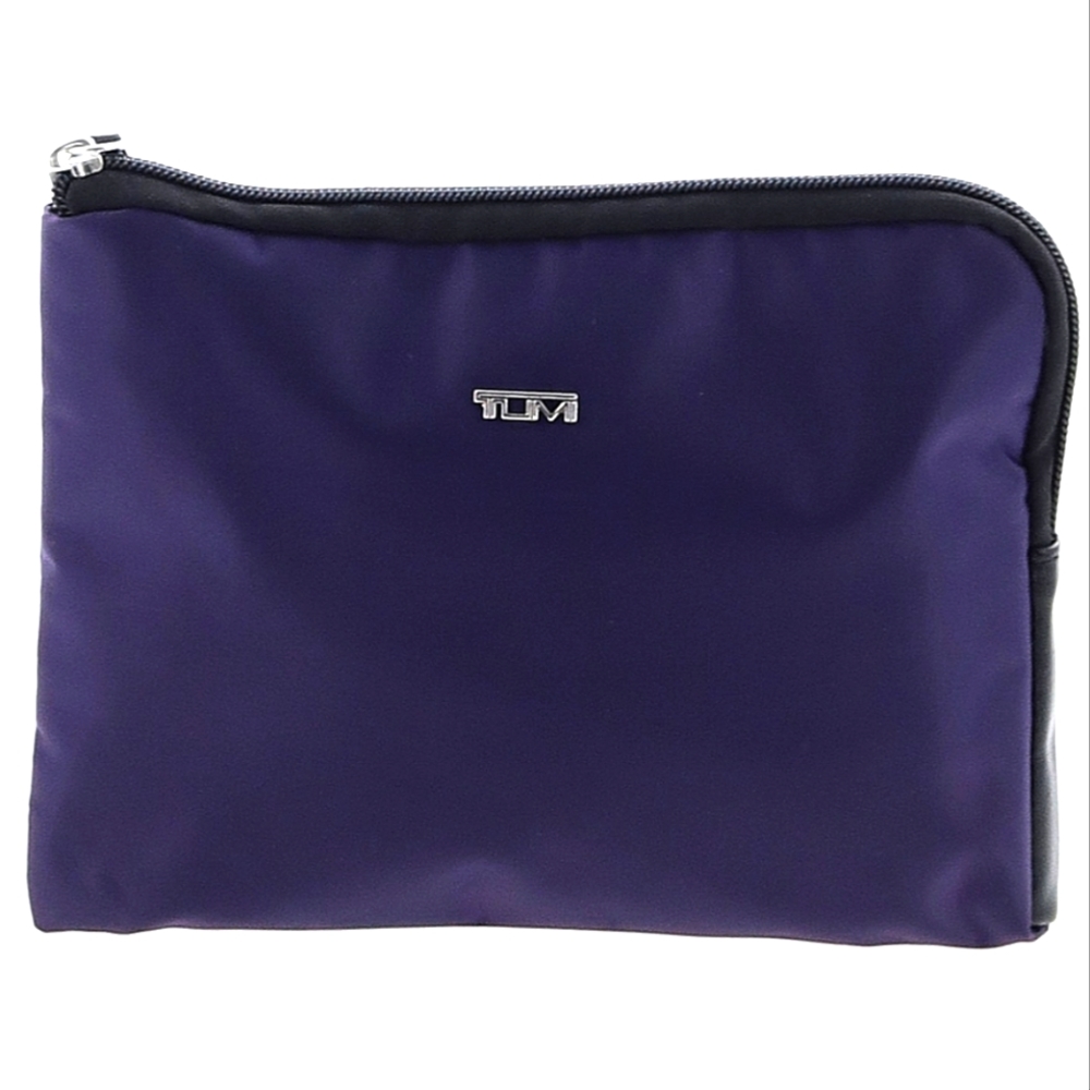 ✈️EUC TUMI Brand for Delta Mini Makeup Bag, Deep Purple, 6 inch
